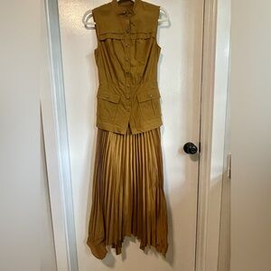 Anthro Safari Vest Dress